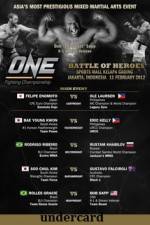 Watch ONE FC 2 Battle of Heroes Undercard Megashare9