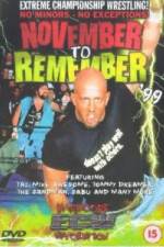 Watch ECW - November To Remember '99 Megashare9