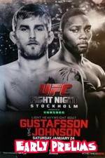 Watch UFC on Fox 14 Gustafsson vs Johnson Early Prelims Megashare9