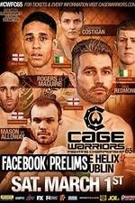 Watch Cage Warriors 65 Facebook prelims Megashare9